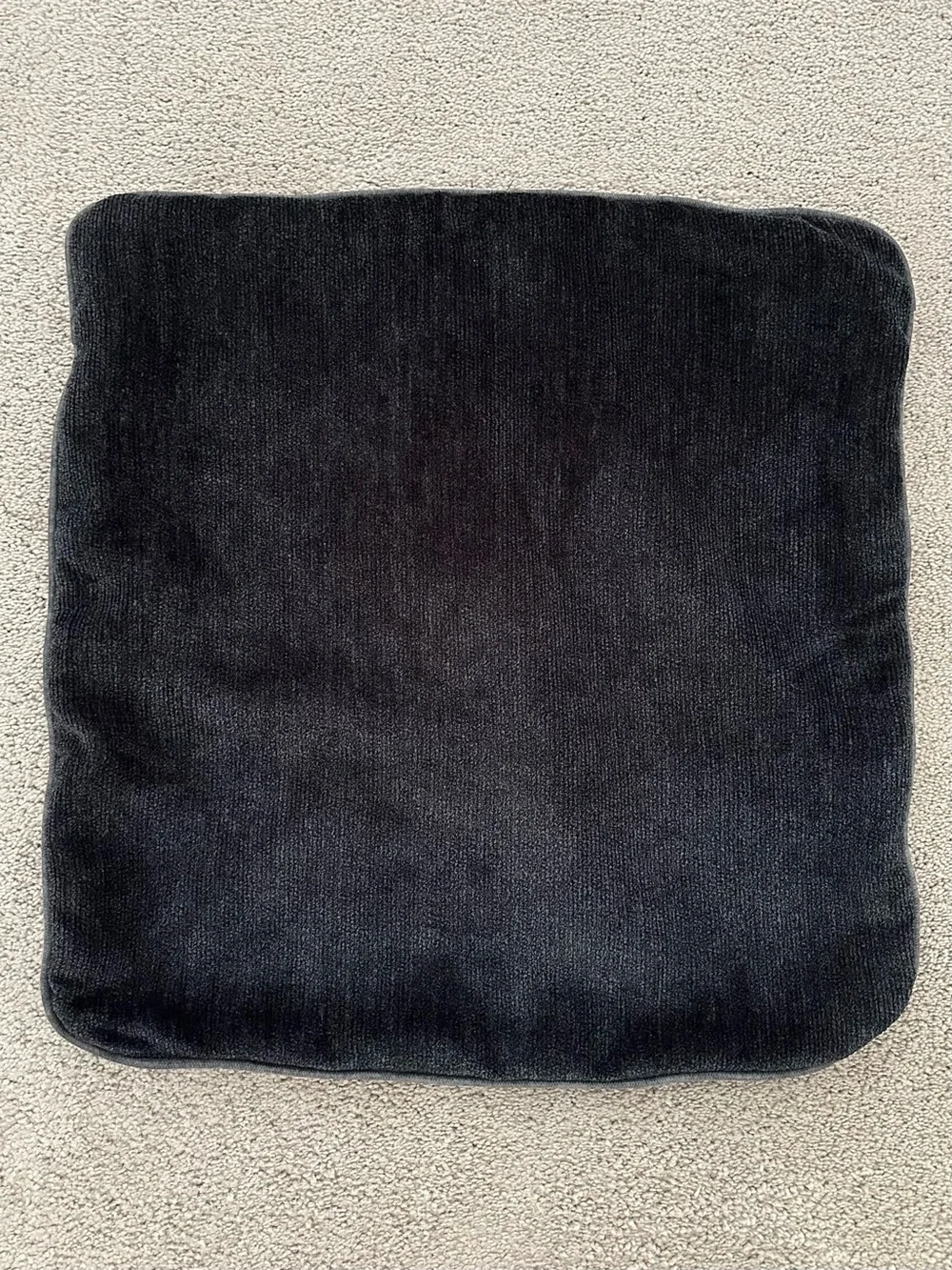 Set of 2 Reversible Decorative Throw Pillow Covers 20 x 20 Grey & Navy